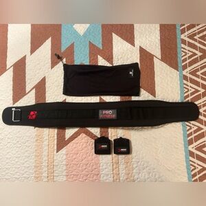 ProFitness Lifting Belt and Dmoose Wrist Wrap